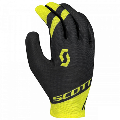 Перчатки SCOTT RC Team д/пал black/sulphur yellow